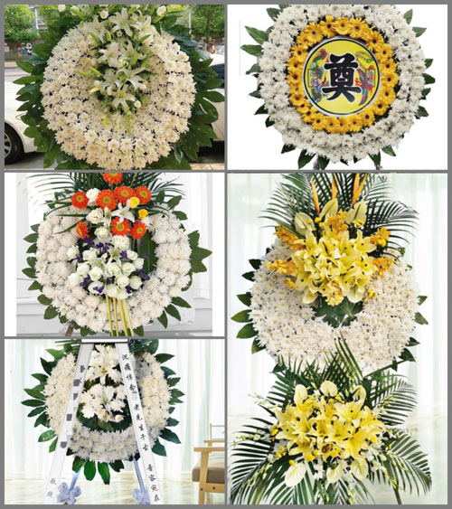 广东江门市蓬江区环市街道篁边村花圈速递