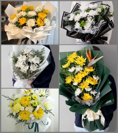 广东江门市蓬江区环市街道篁边村白事花束代送